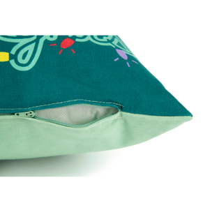 Cuscino arredo Excelsa – Peanuts Shiny And Bright, Cotone verde