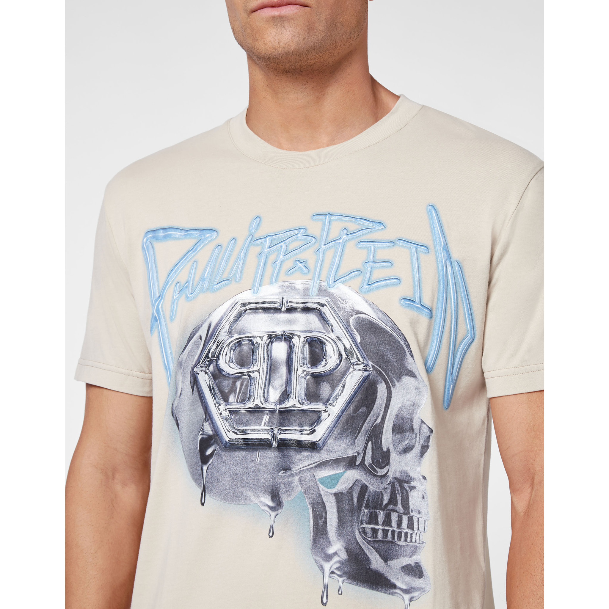 PHILIPP PLEIN Camiseta Cuello Redondo SKULL