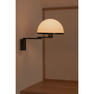 DOME Applique noire avec bras orientable