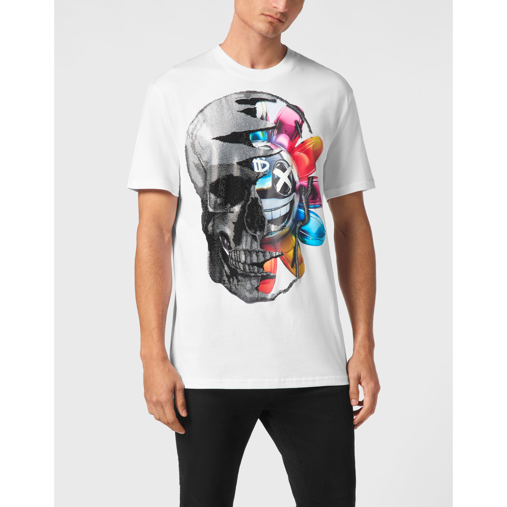 PHILIPP PLEIN Camiseta Cuello Redondo SMILE