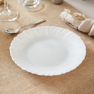 6 assiettes blanches 19 cm Feston - Luminarc
