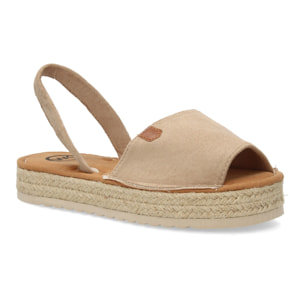 Sandalias estilo menorquina con plataforma