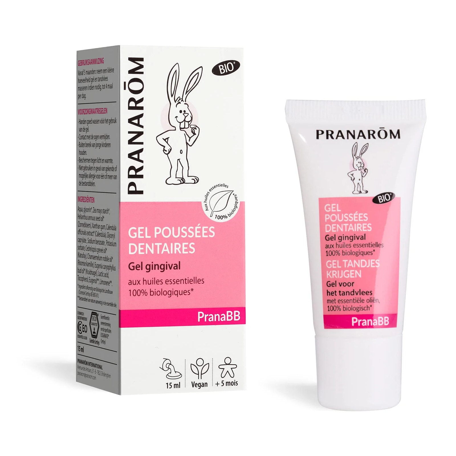 Pranarom - Gel gingival pour poussées dentaires - Bio - 15 ml