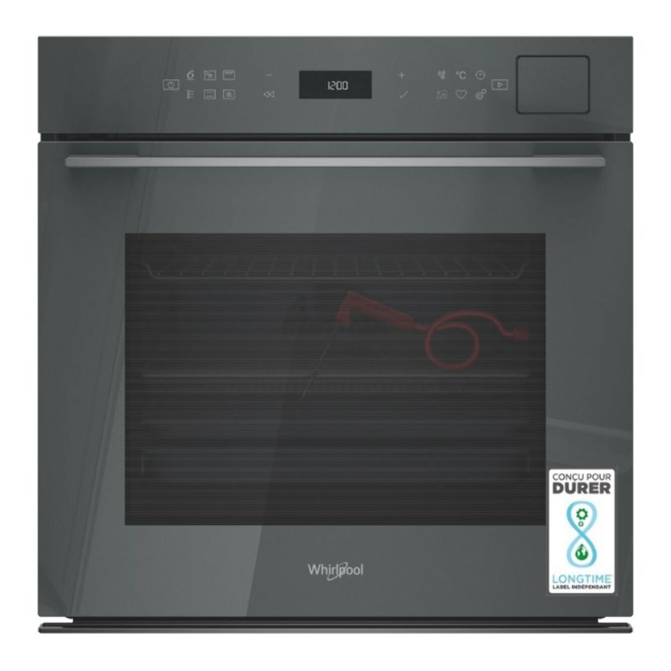 Four encastrable fonction vapeur WHIRLPOOL WOI7A8FPT1SSGAF - Pyrolyse, 6ème Sens, 100% Vapeur SteamSens+, Air Fry