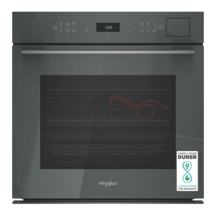 Four encastrable fonction vapeur WHIRLPOOL WOI7A8FPT1SSGAF - Pyrolyse, 6ème Sens, 100% Vapeur SteamSens+, Air Fry
