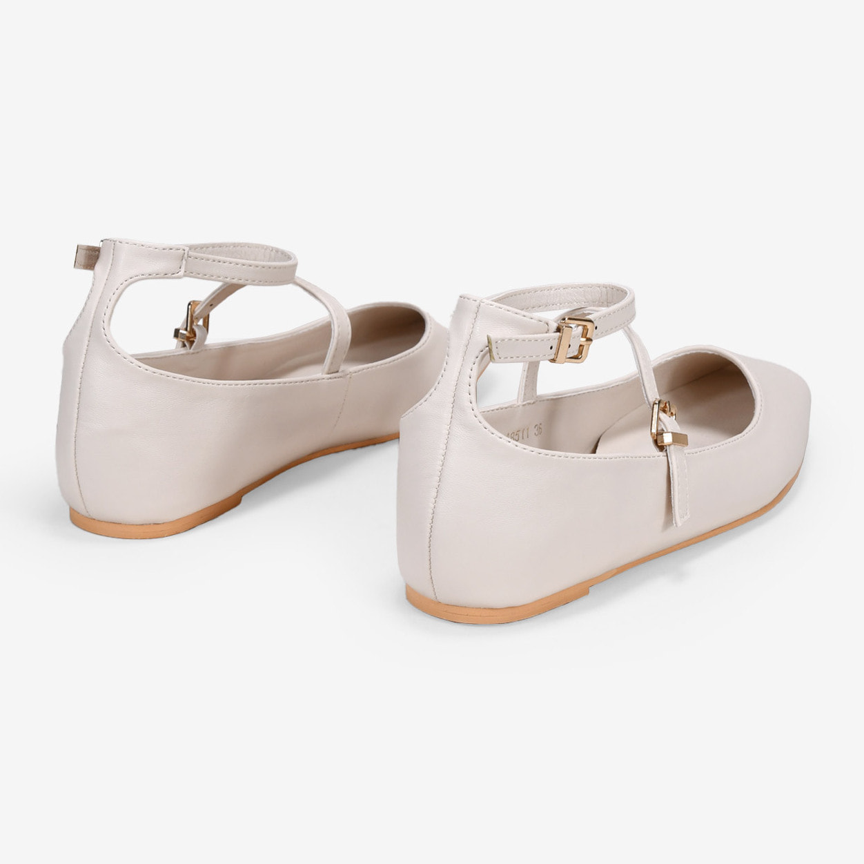 Bailarinas beige con suela plana