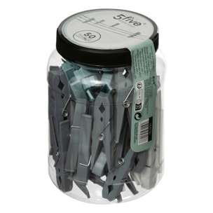 Lot de 50 pinces à linge en plastique