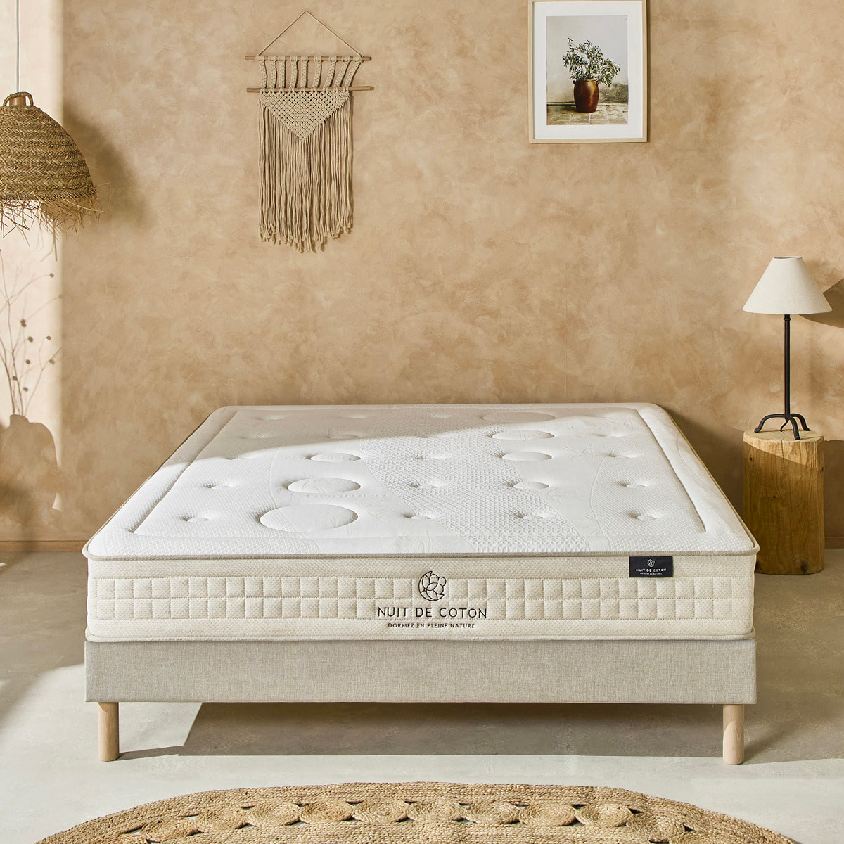 Matelas Prélude 2.0, Soutien Ferme, 25 cm, Latex 100 % Naturel, aération optimale