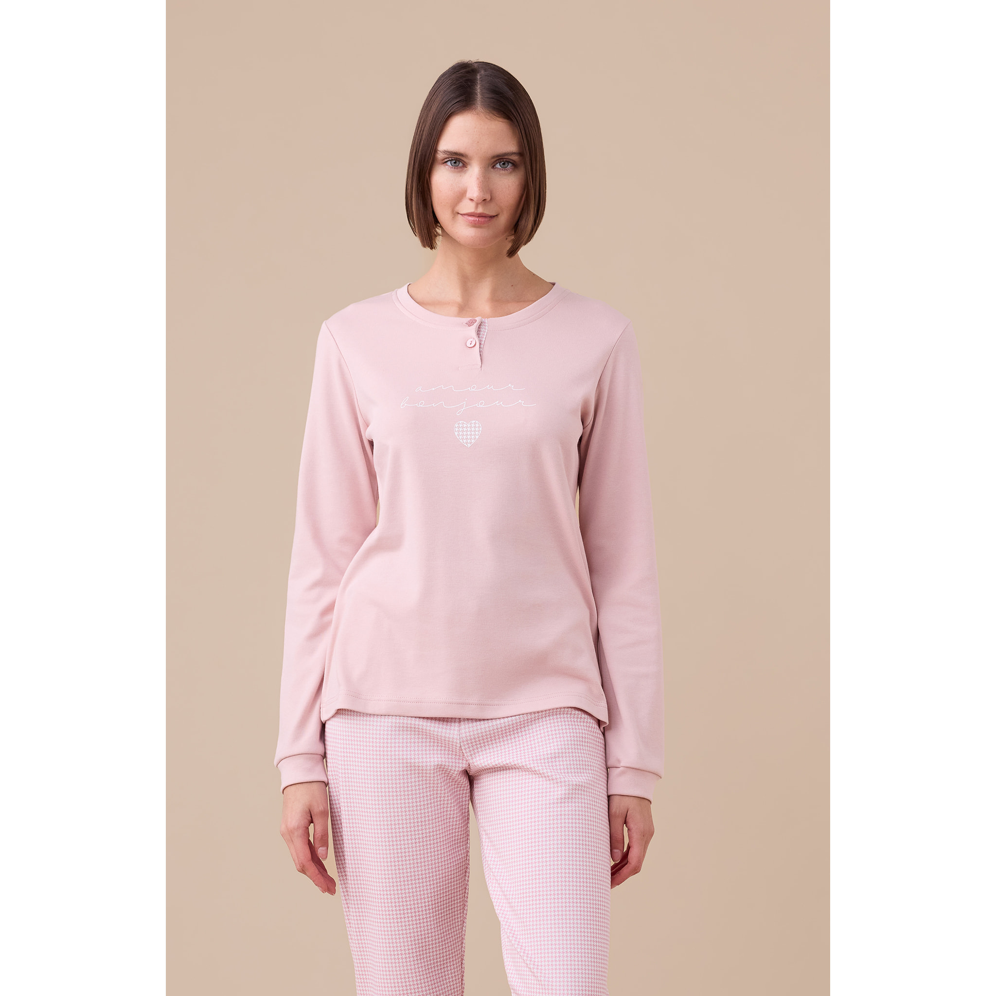Pigiama donna invernale in caldo cotone articolo poule. Noidinotte