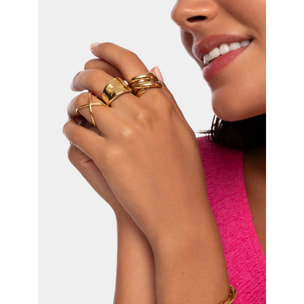 Anelli 4Ever Argento Placcato Oro