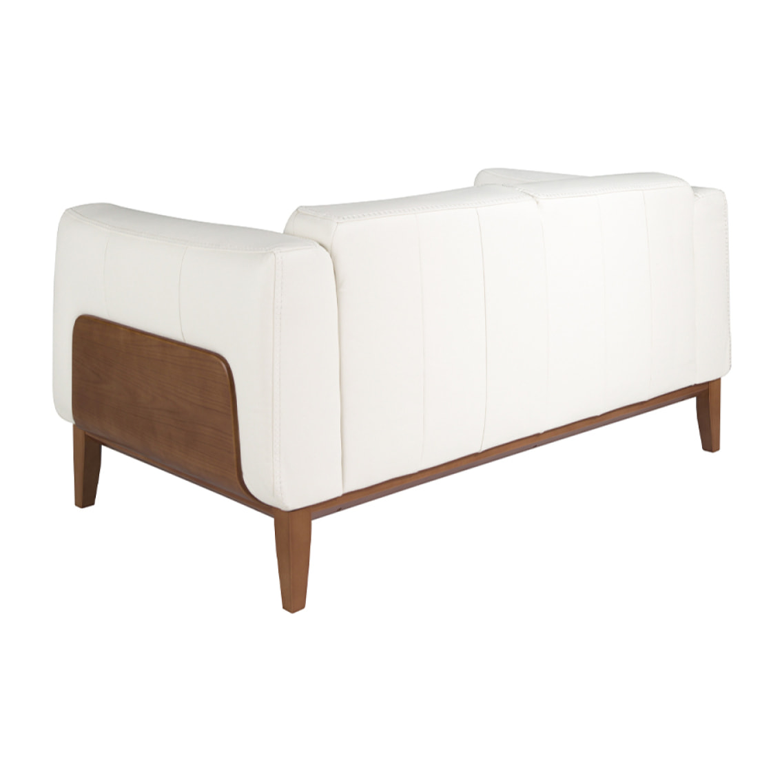 Sofá 2 plazas en piel de vacuno 159x92x77cm