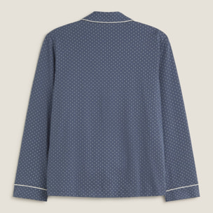 Camisa de algodón punto topos Mimit color azul oscuro 100% Algodón