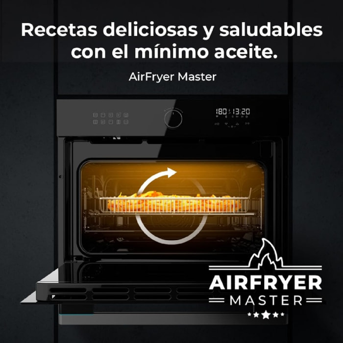 Cecotec Horno Multifunción Air Fryer Bolero Hexa AF314500 Glass Black A