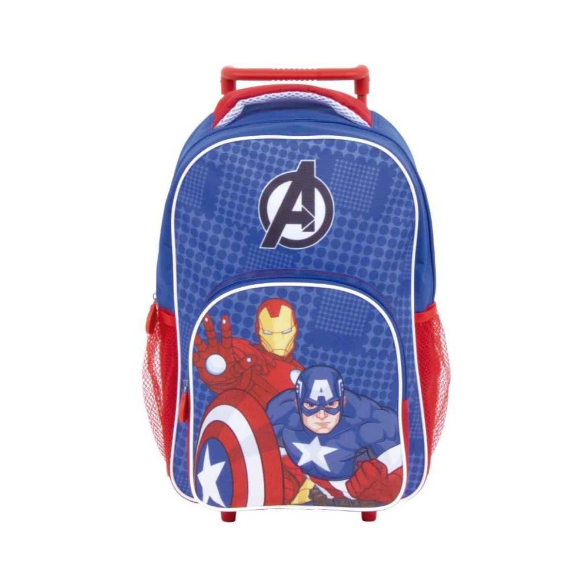 Trolley e Zaino Asilo Avengers Capitan America Iron Man Lui Marvel Multicolor