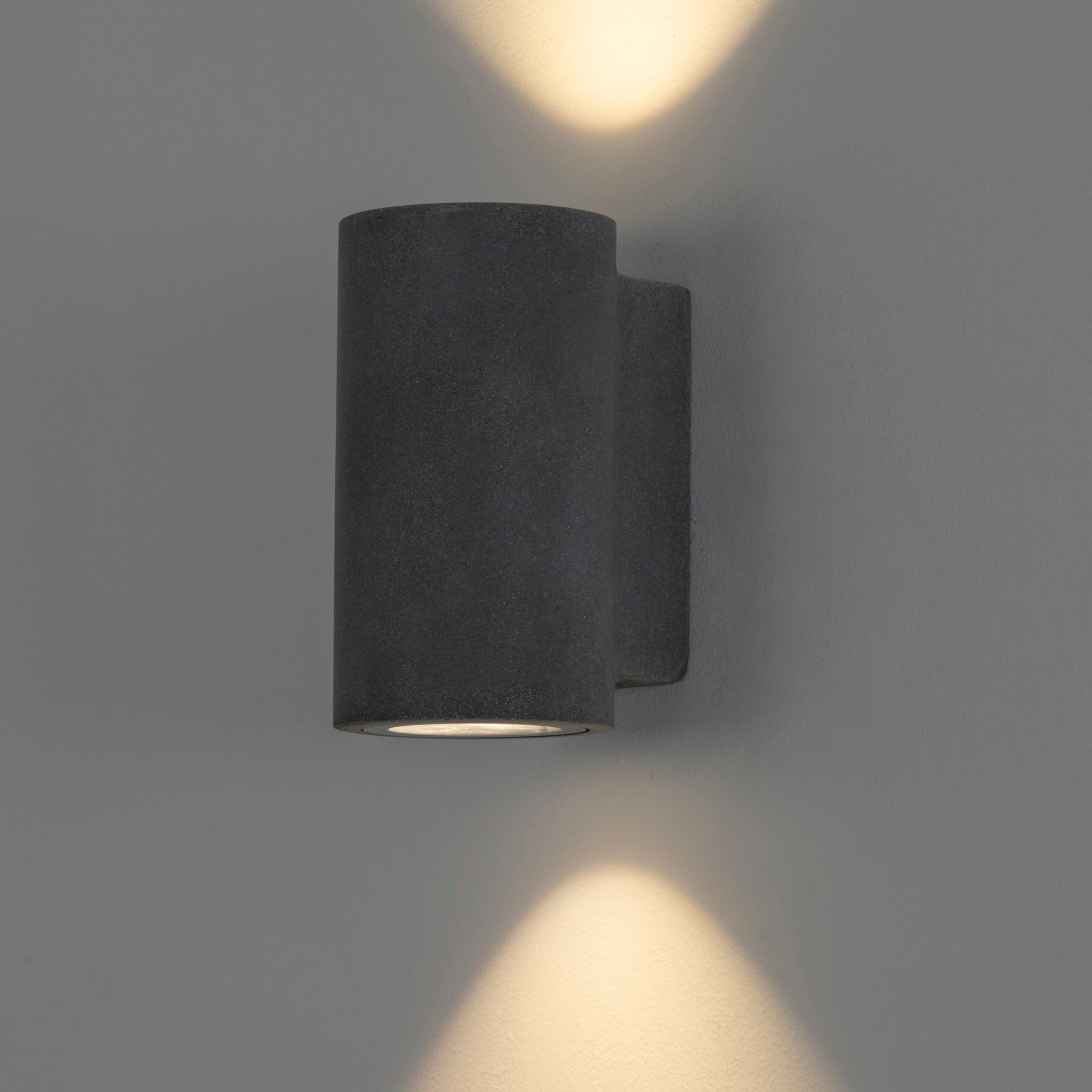 FORLIGHT Aplique de pared exteropr Rem acabado cemento IP44 8W 11 x 20 x 13cm