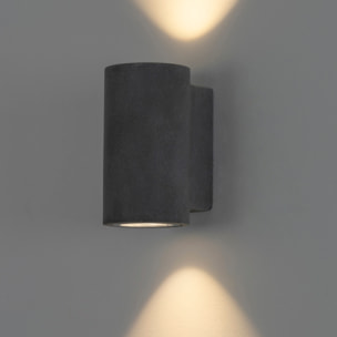 FORLIGHT Aplique de pared exteropr Rem acabado cemento IP44 8W 11 x 20 x 13cm
