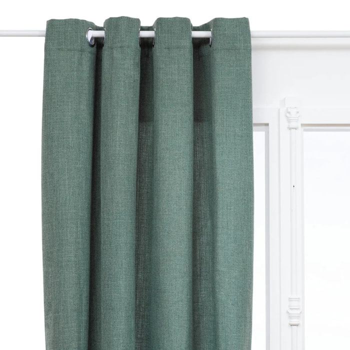 Rideau "Clem" vert tilleul 140x260cm