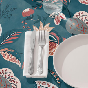 Nappe anti-taches OLEA LAGON - en 100 % coton