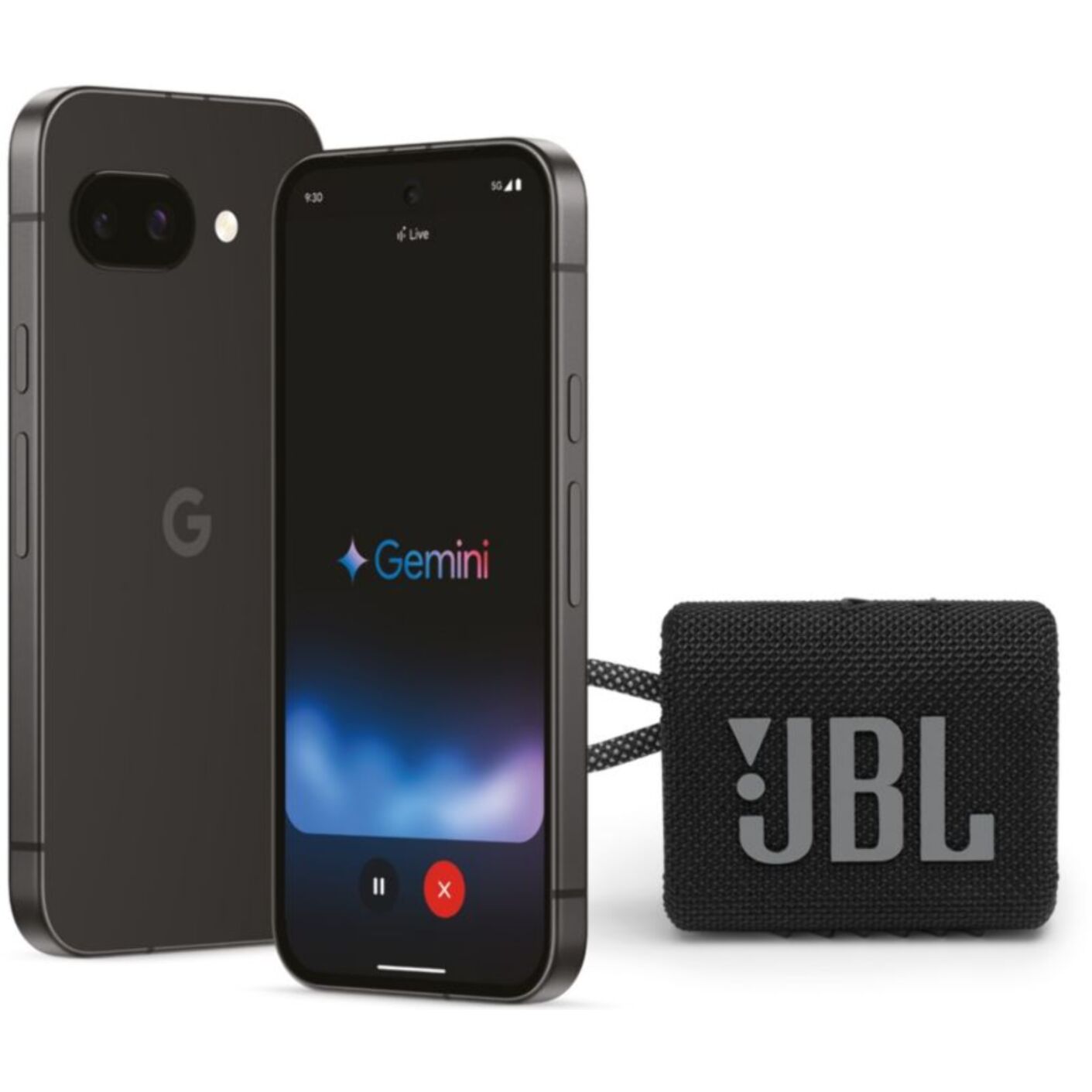 Smartphone GOOGLE Pack Pixel 9a + JBL Go 3 Noir