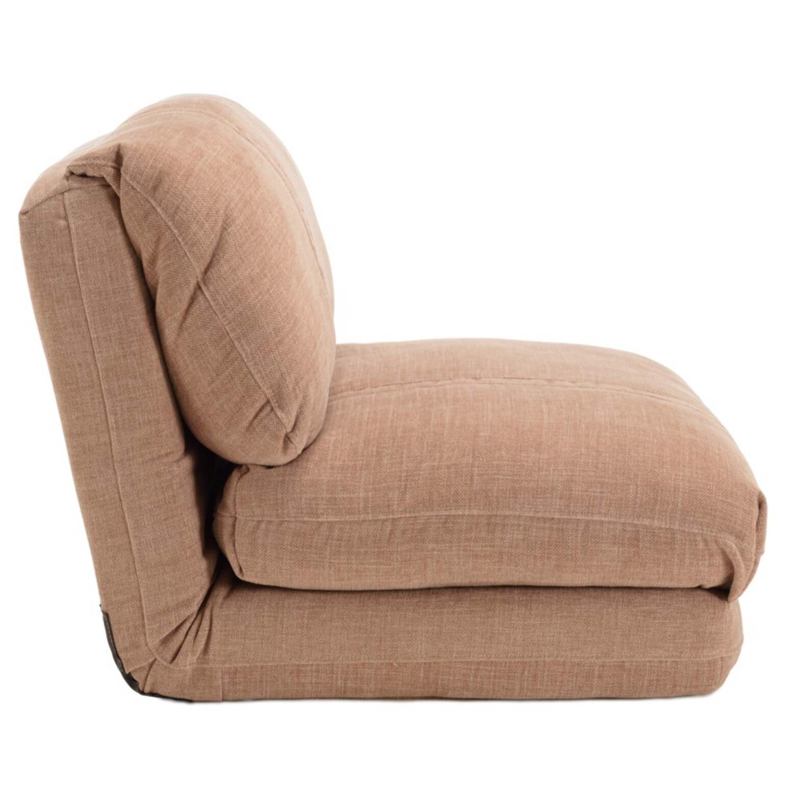 ANGELE - Chauffeuse 1 place multi-position en tissu couleur vieux rose
