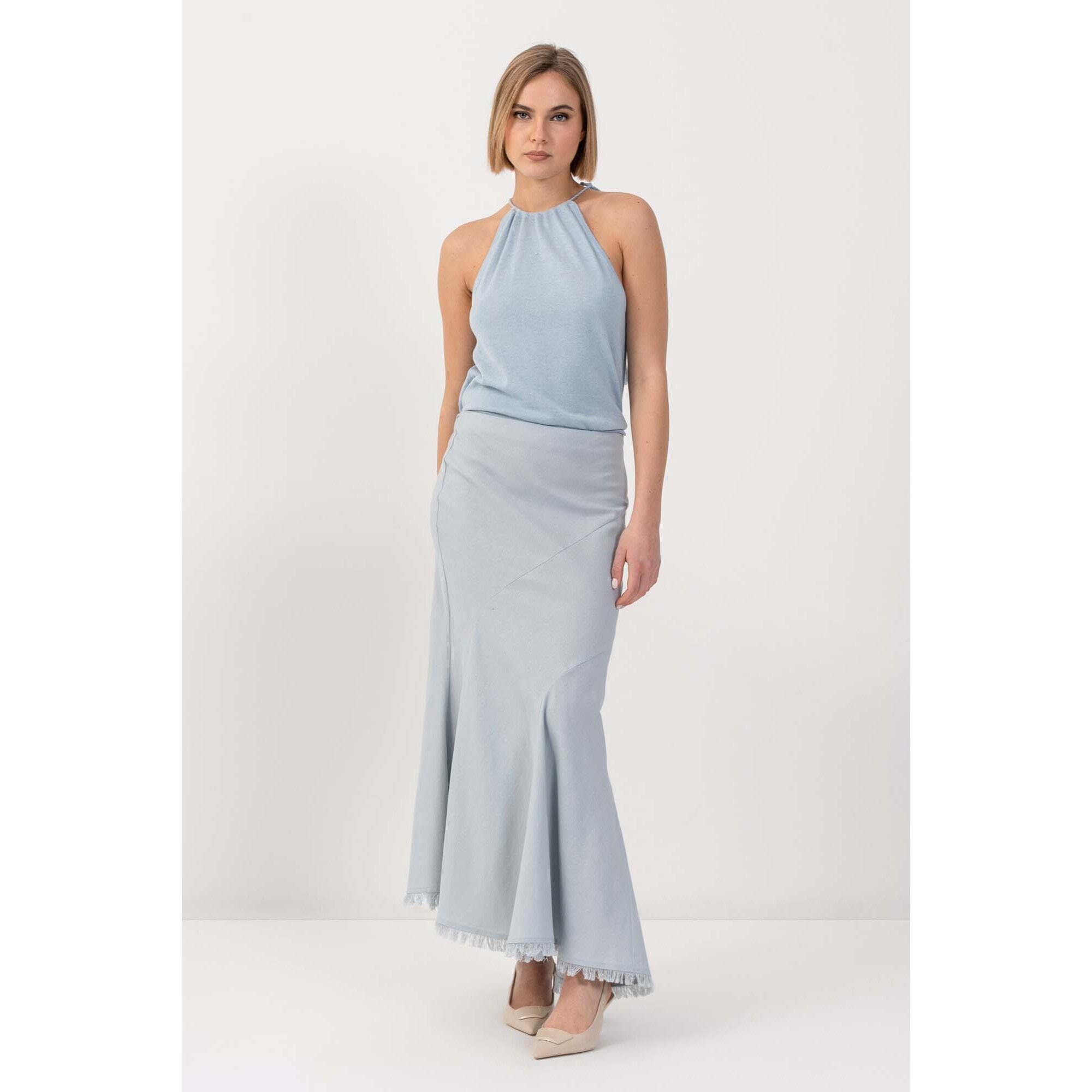 Kocca - Gonna con bordo a frangia Donna
