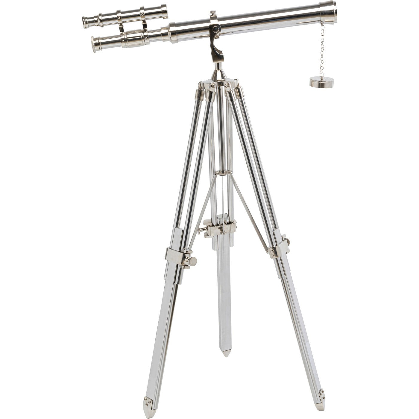 Déco télescope argenté 125cm Kare Design