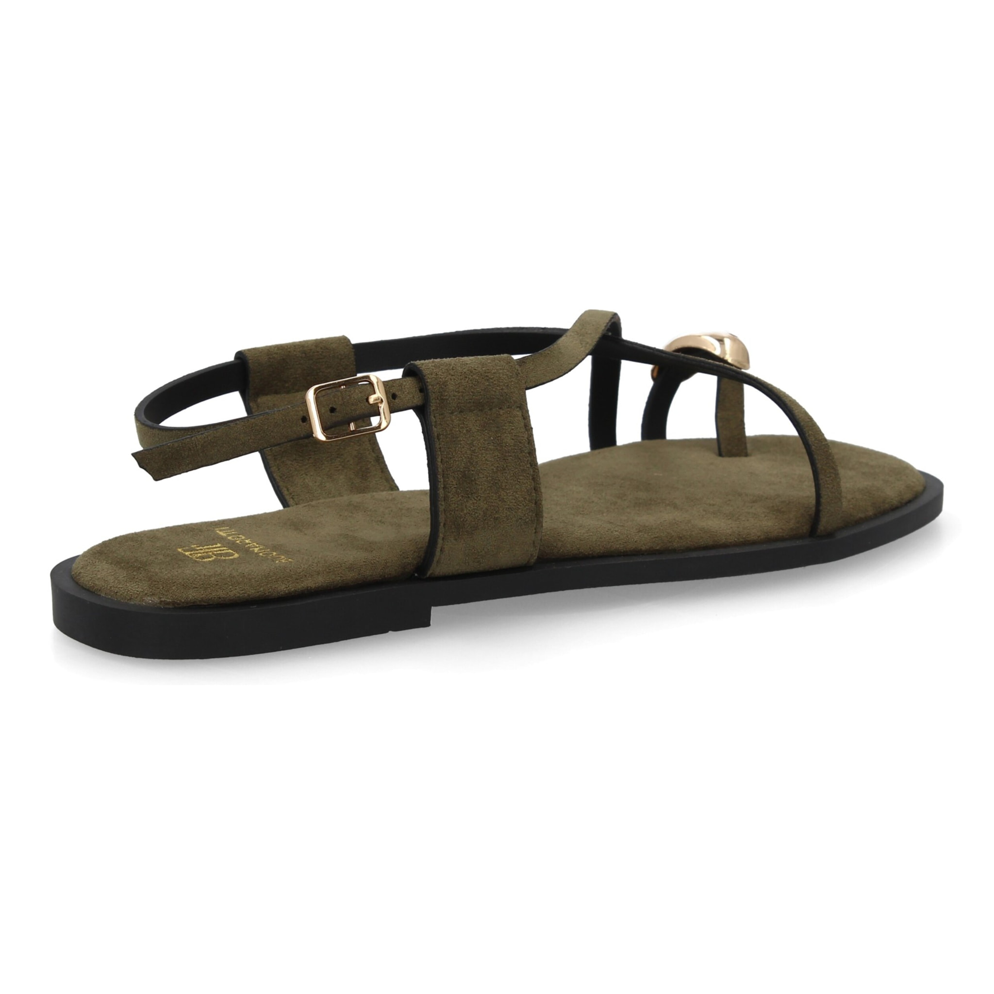 Sandalias Planas de Mujer, Diseño Comodo y Elegante con Cierre de Hebilla Ajustable