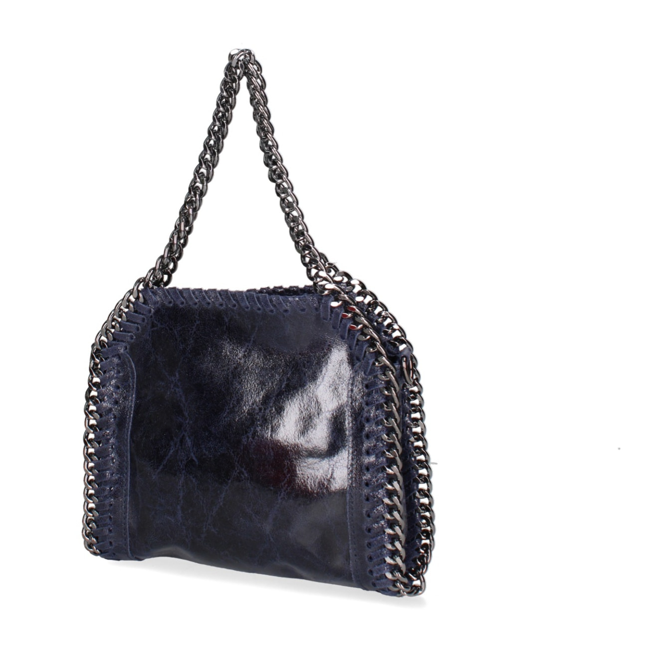 Borsa a mano da donna Made in Italy - Modello Zefira Chic - Pelle scamosciata stampata - 23.0 x 20.0 x 7.0 cm
