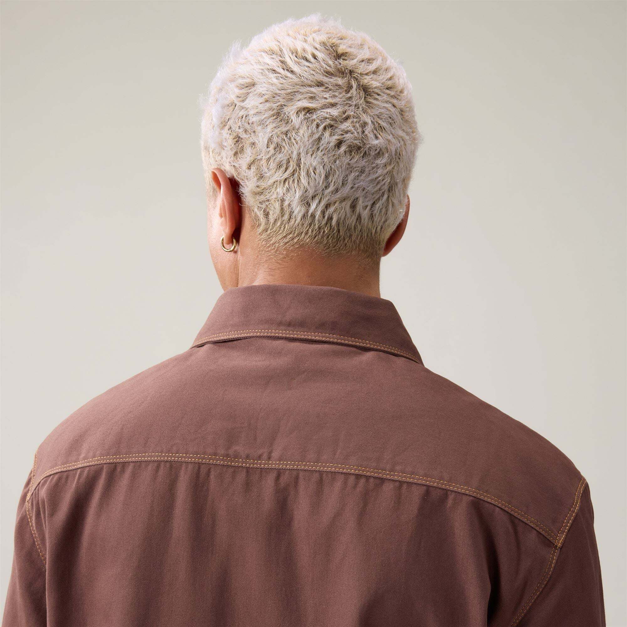 Kappa - Overshirt Uomo Marrone - Authentic Olivio