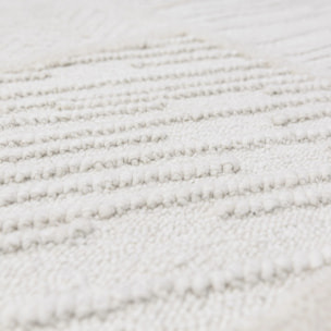 Tapis en laine de couloir BLOCKS RELIEF
