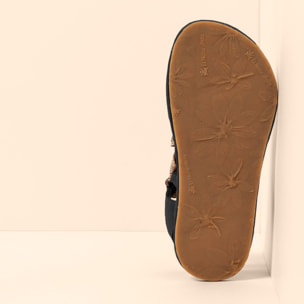 Sandalias N5685 NOBUCK LAVADO BLACK/SATYA color Black