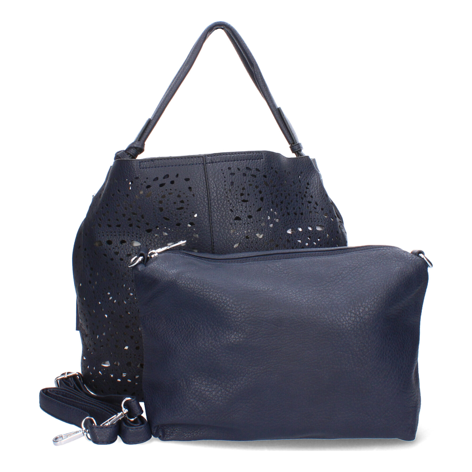 Bolso de hombro de Mujer con dos piezas, compartimento principal con cremallera