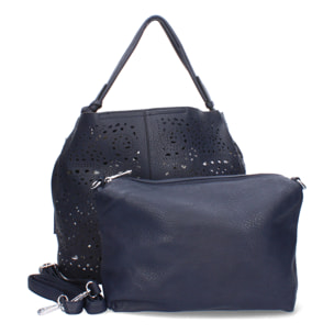 Bolso de hombro de Mujer con dos piezas, compartimento principal con cremallera