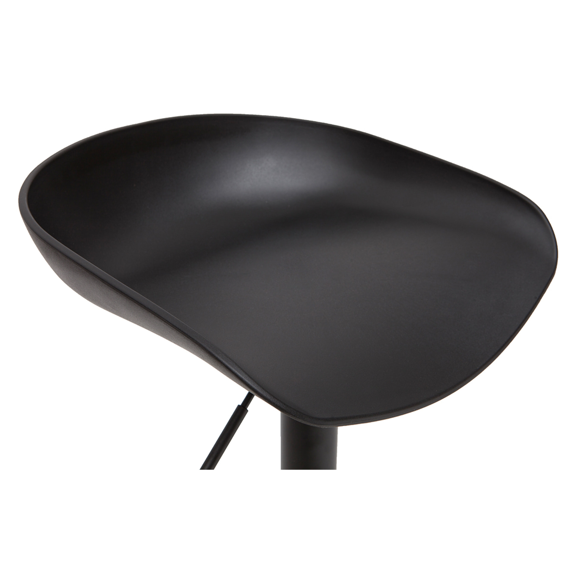 Tabourets de bar réglables design noirs H65 cm (lot de 2) PEBBLE