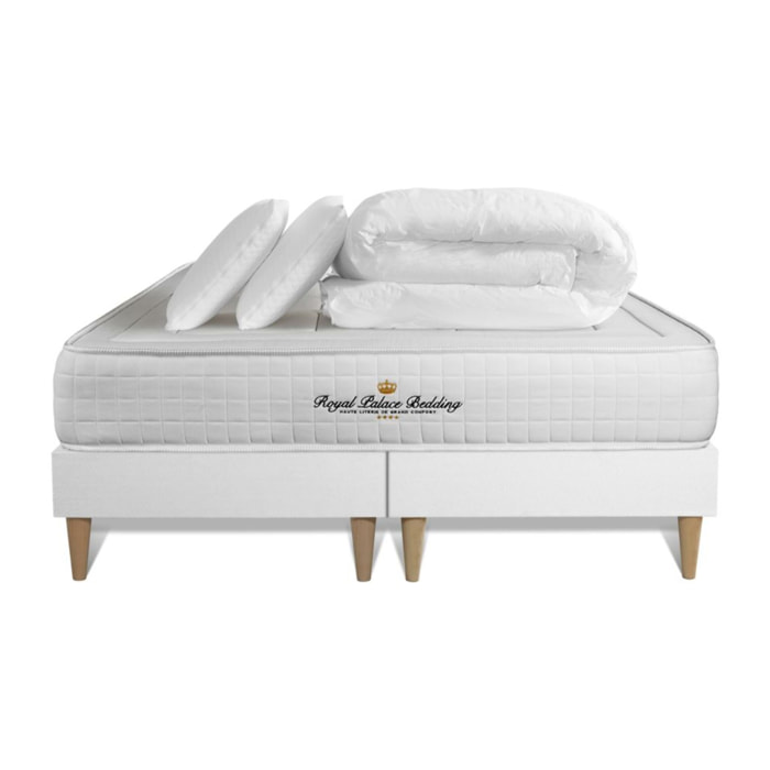 Ensemble 2p - Matelas Mémoire de forme - 24cm - Confort : Ferme - Balmoral