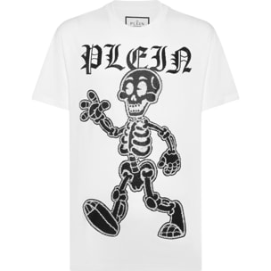 PHILIPP PLEIN T-Shirt Round Neck SKELETON
