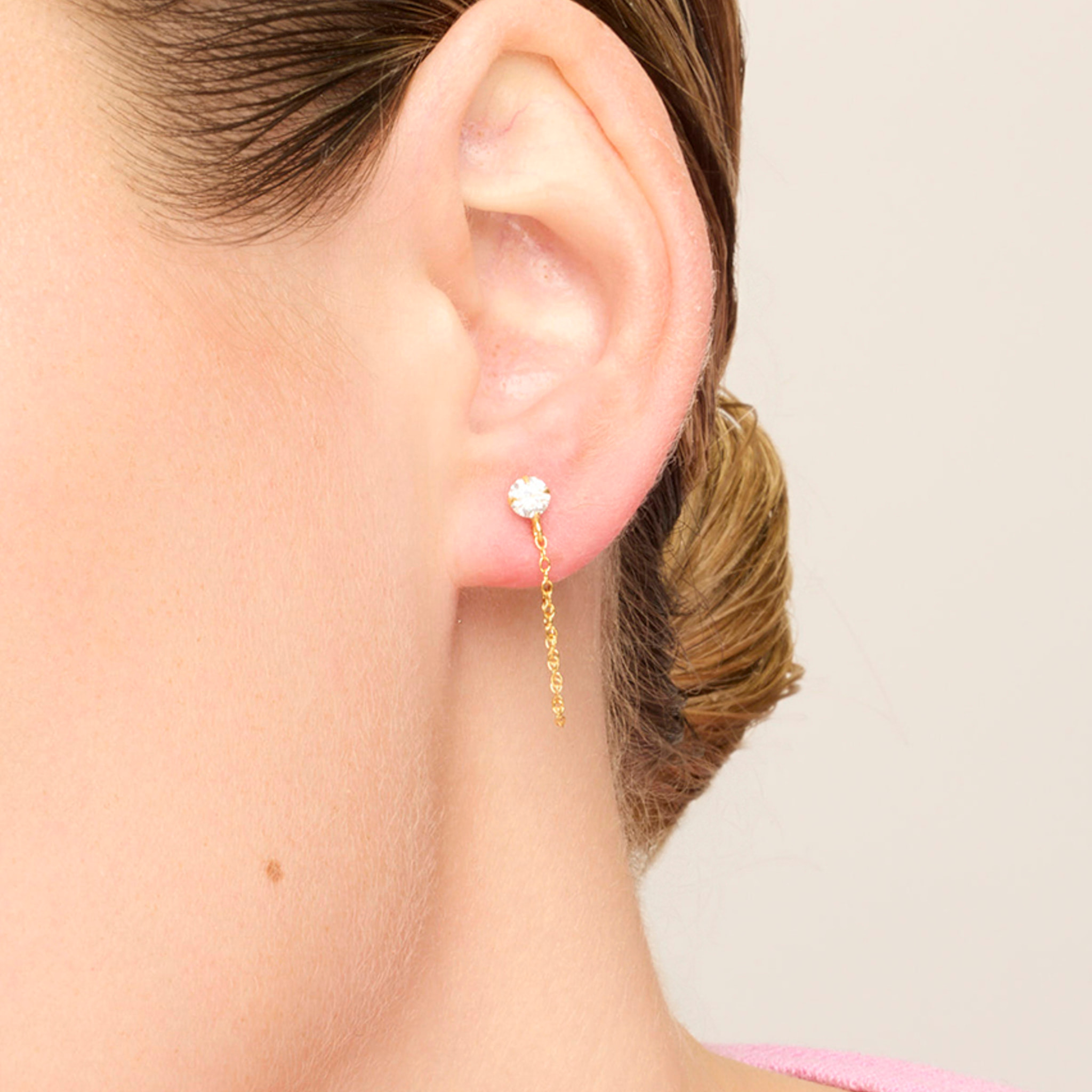 Pendientes Essential acabado oro amarillo 18k