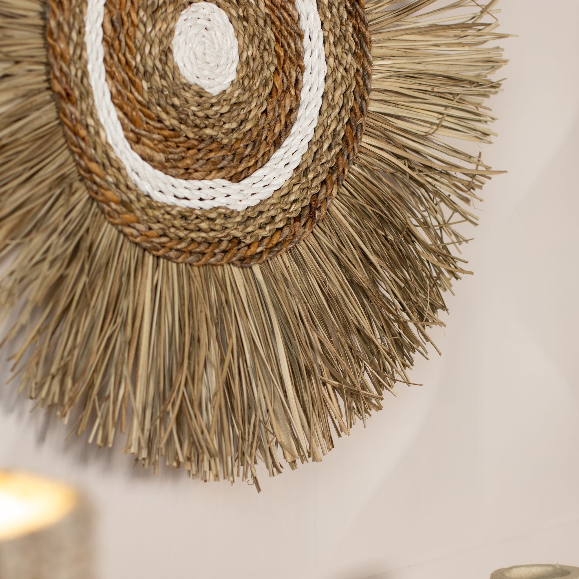 Décoration en fibre végétales naturelles 55cm KALA