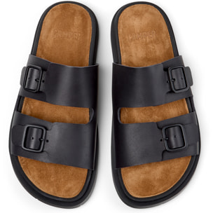 Sandalias - CAMPER Lluc Sandal - Negro - Cuero liso