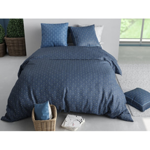 Parure housse de couette imprimée + 2 taies Azura