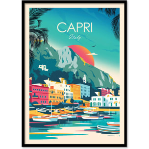 Affiche - Capri Italy - Studio Inception