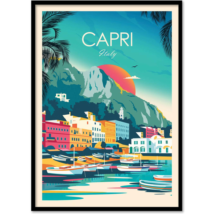 Affiche - Capri Italy - Studio Inception