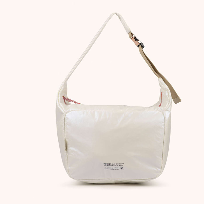 Bolso Hobo Minimalista en Poliamida Reciclada DEEP RECYCLED HOBO HONEY