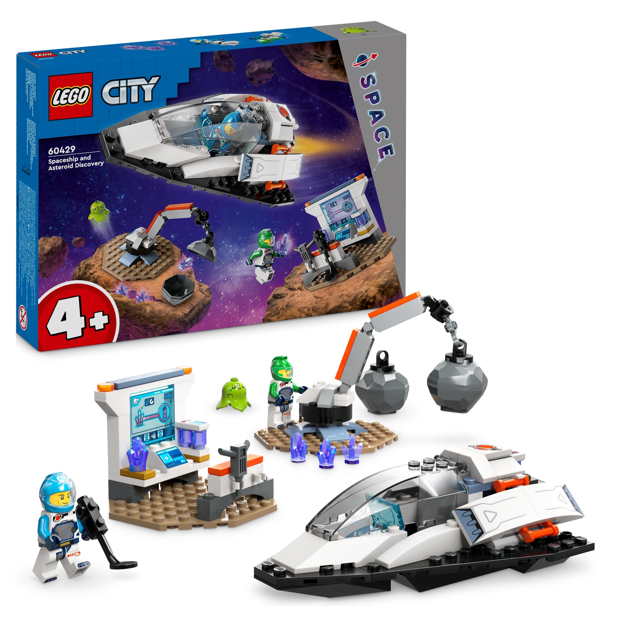 LEGO CITY 60429 - NAVETTA SPAZIALE E SCOPERTA DI ASTEROIDI