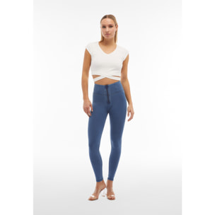 Jeggings push up WR.UP® superskinny vita alta con zip