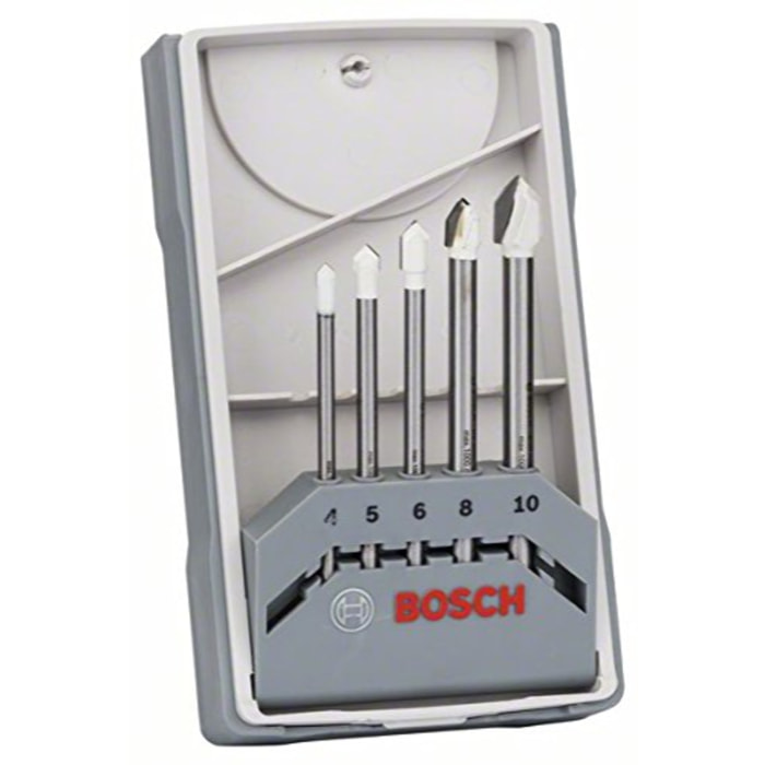 Set 5 Foret CYL-9 Ceramic BOSCH pour carrelage - Ø4/5/6/8/10 - 2608587169