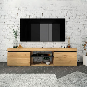 Mueble TV Ebos 140 Roble Nude - Ceniza