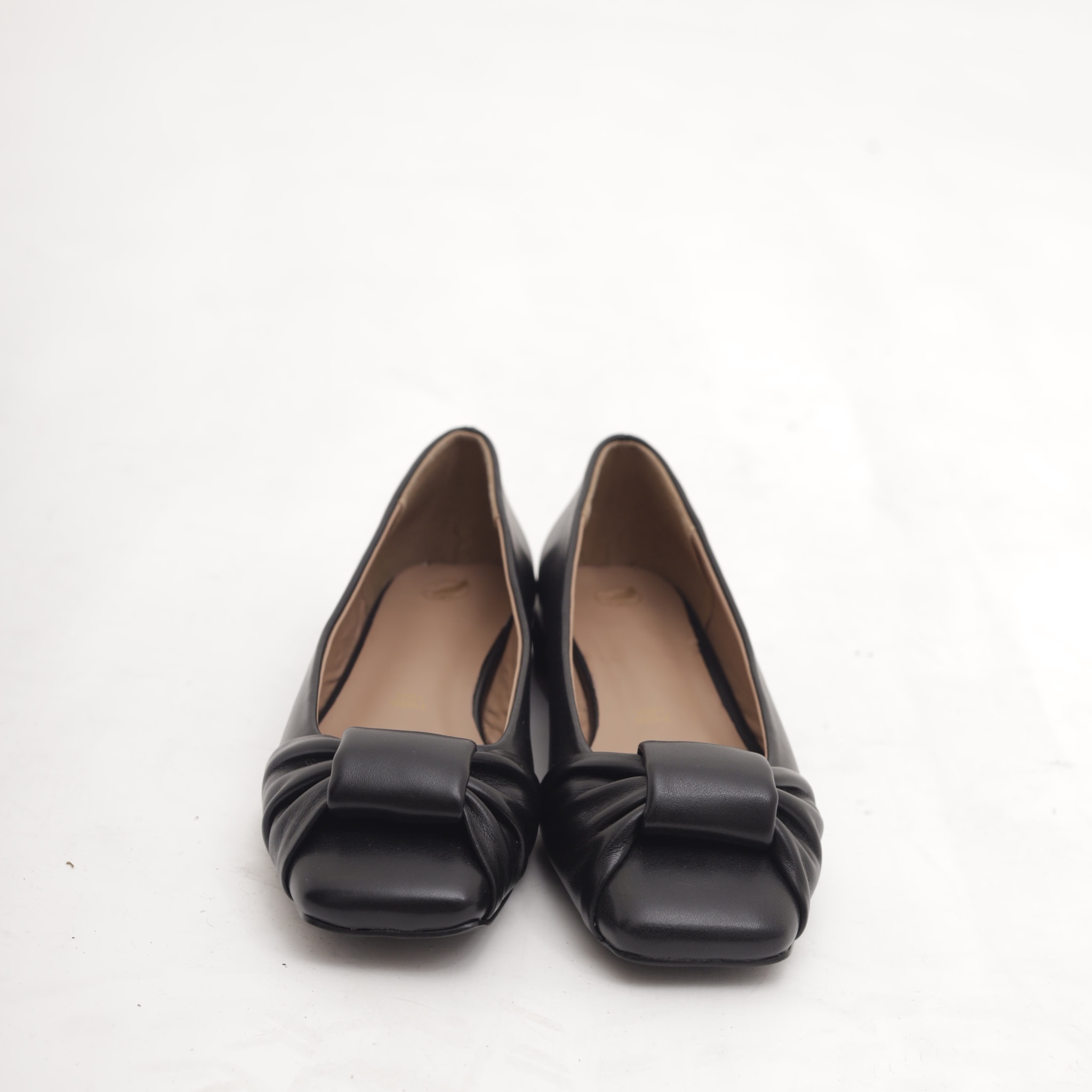 DECOLLETE FLAT FIOCCO NERO