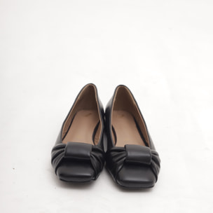 DECOLLETE FLAT FIOCCO NERO