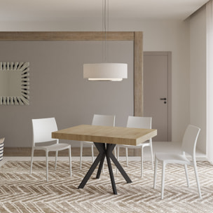Tavolo allungabile 90x120/224 cm Dolcezza quercia natura gambe antracite